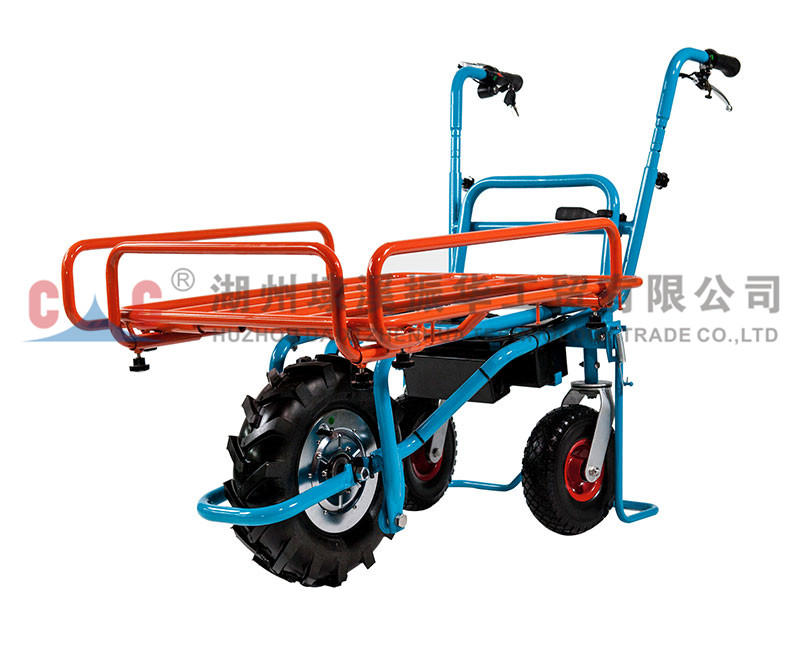 Electric Three Wheels Carrier-PC010-01 Durable Using Low Price 114*66*41cm Electric Drive Cart Frame Carrier Barrow
