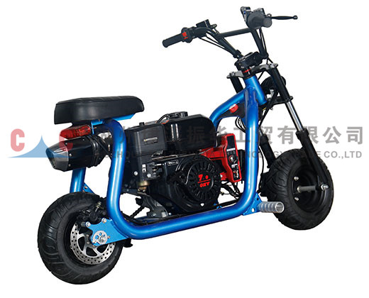 What is the principle of the motorcycle CBS brake system