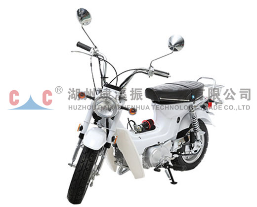 Which gear should the motorcycle use when sliding downhill